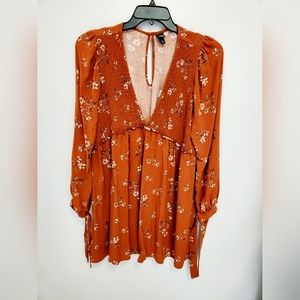 😊Wild Fable Long Sleeve Floral Dress/Top